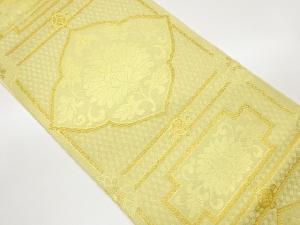 川島織物製　金糸花唐草模様織出し袋帯